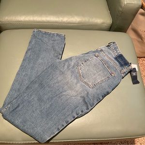 Abercrombie curve love skinny high rise with vent hem NWT
